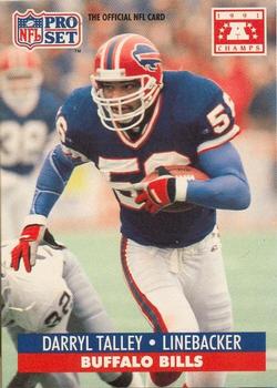 1991-92 Pro Set Super Bowl XXVI Binder #84 Darryl Talley Front