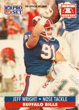 1991-92 Pro Set Super Bowl XXVI Binder #89 Jeff Wright Front