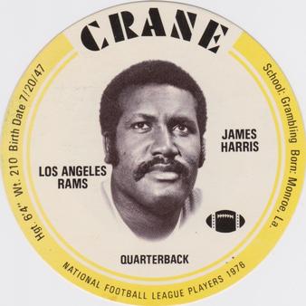 1976 Crane Discs #NNO James Harris Front