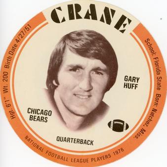 1976 Crane Discs #NNO Gary Huff Front