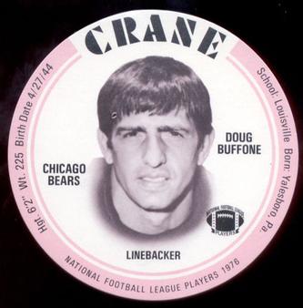 1976 Crane Discs #NNO Doug Buffone Front