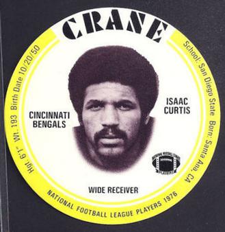 1976 Crane Discs #NNO Isaac Curtis Front