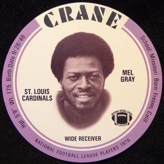 1976 Crane Discs #NNO Mel Gray Front