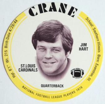 1976 Crane Discs #NNO Jim Hart Front