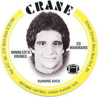 1976 Crane Discs #NNO Ed Marinaro Front