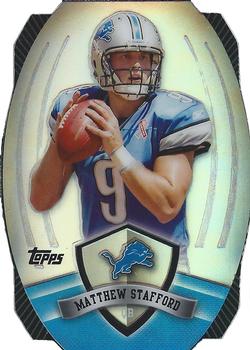 2012 Topps - Game Time Giveaway Die Cut #21 Matthew Stafford Front