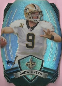 2012 Topps - Game Time Giveaway Die Cut #35 Drew Brees Front