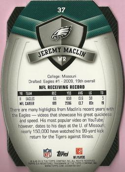 2012 Topps - Game Time Giveaway Die Cut #37 Jeremy Maclin Back