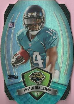 2012 Topps - Game Time Giveaway Die Cut #39 Justin Blackmon Front
