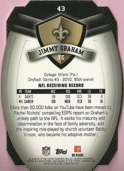 2012 Topps - Game Time Giveaway Die Cut #43 Jimmy Graham Back