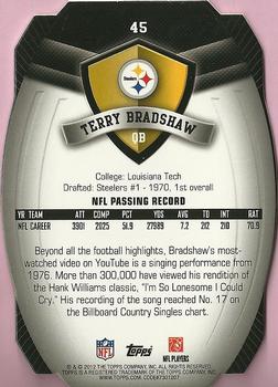 2012 Topps - Game Time Giveaway Die Cut #45 Terry Bradshaw Back