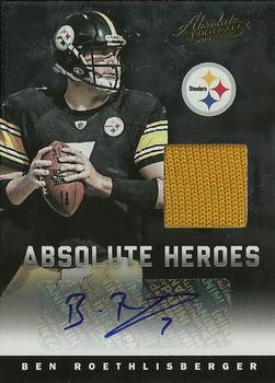 2012 Panini Absolute - Absolute Heroes Materials Autographs #3 Ben Roethlisberger Front