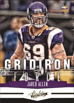 2012 Panini Absolute - Gridiron Force #16 Jared Allen Front