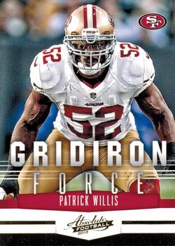2012 Panini Absolute - Gridiron Force #24 Patrick Willis Front