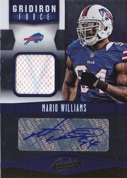 2012 Panini Absolute - Gridiron Force Materials Autographs #7 Mario Williams Front