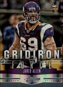 2012 Panini Absolute - Gridiron Force Spectrum #16 Jared Allen Front