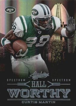 2012 Panini Absolute - Hall Worthy Spectrum #17 Curtis Martin Front
