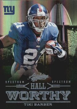 2012 Panini Absolute - Hall Worthy Spectrum #23 Tiki Barber Front
