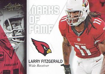 2012 Panini Absolute - Marks of Fame #9 Larry Fitzgerald Front