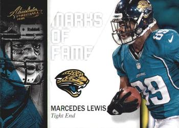2012 Panini Absolute - Marks of Fame #10 Marcedes Lewis Front