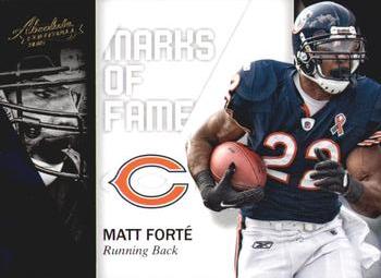 2012 Panini Absolute - Marks of Fame #12 Matt Forte Front