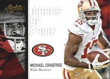 2012 Panini Absolute - Marks of Fame #15 Michael Crabtree Front