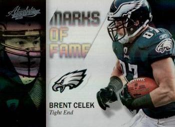 2012 Panini Absolute - Marks of Fame Spectrum #4 Brent Celek Front
