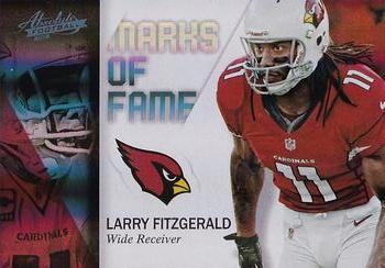 2012 Panini Absolute - Marks of Fame Spectrum #9 Larry Fitzgerald Front