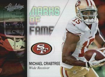 2012 Panini Absolute - Marks of Fame Spectrum #15 Michael Crabtree Front