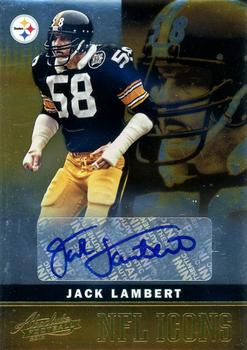 2012 Panini Absolute - NFL Icons Autographs #18 Jack Lambert Front