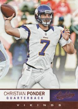 2012 Panini Absolute - Retail #62 Christian Ponder Front