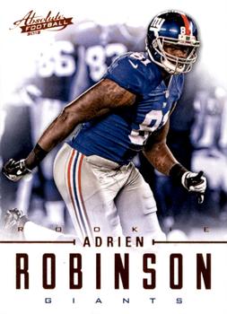 2012 Panini Absolute - Retail #102 Adrien Robinson Front