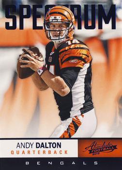 2012 Panini Absolute - Spectrum Blue #8 Andy Dalton Front