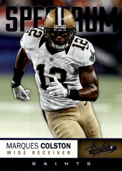 2012 Panini Absolute - Spectrum Blue #65 Marques Colston Front