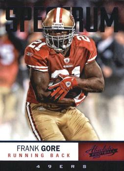 2012 Panini Absolute - Spectrum Blue #80 Frank Gore Front