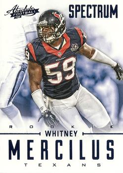 2012 Panini Absolute - Spectrum Blue #195 Whitney Mercilus Front