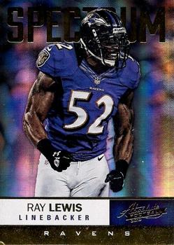 2012 Panini Absolute - Spectrum Gold #7 Ray Lewis Front