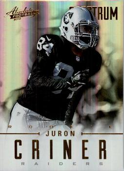 2012 Panini Absolute - Spectrum Gold #150 Juron Criner Front
