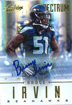 2012 Panini Absolute - Spectrum Gold Autographs #110 Bruce Irvin Front