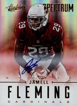 2012 Panini Absolute - Spectrum Gold Autographs #141 Jamell Fleming Front