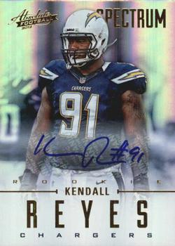 2012 Panini Absolute - Spectrum Gold Autographs #152 Kendall Reyes Front