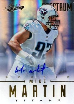 2012 Panini Absolute - Spectrum Gold Autographs #170 Mike Martin Front