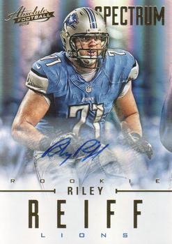 2012 Panini Absolute - Spectrum Gold Autographs #178 Riley Reiff Front