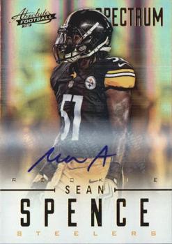 2012 Panini Absolute - Spectrum Gold Autographs #183 Sean Spence Front