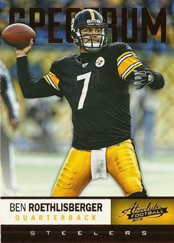 2012 Panini Absolute - Spectrum Red #13 Ben Roethlisberger Front