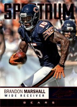 2012 Panini Absolute - Spectrum Red #53 Brandon Marshall Front