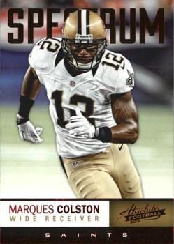 2012 Panini Absolute - Spectrum Red #65 Marques Colston Front
