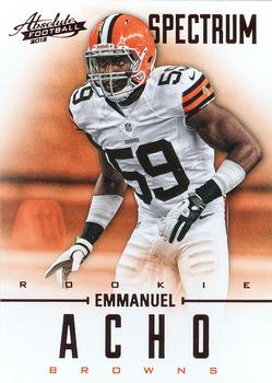 2012 Panini Absolute - Spectrum Red #132 Emmanuel Acho Front