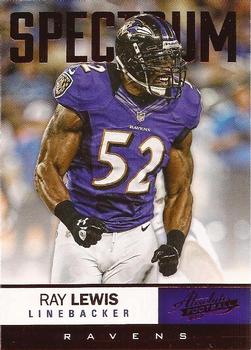 2012 Panini Absolute - Spectrum Red #7 Ray Lewis Front