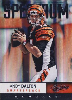 2012 Panini Absolute - Spectrum Silver #8 Andy Dalton Front